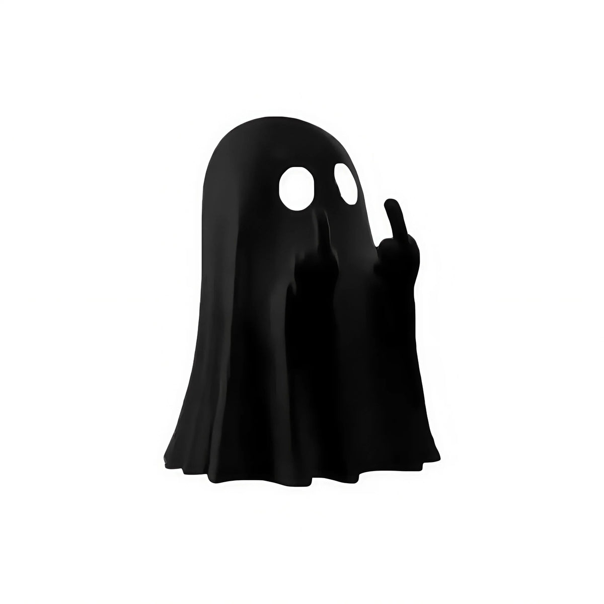 Ghost Figurine Compact Polyresin Tabletop White Or Black