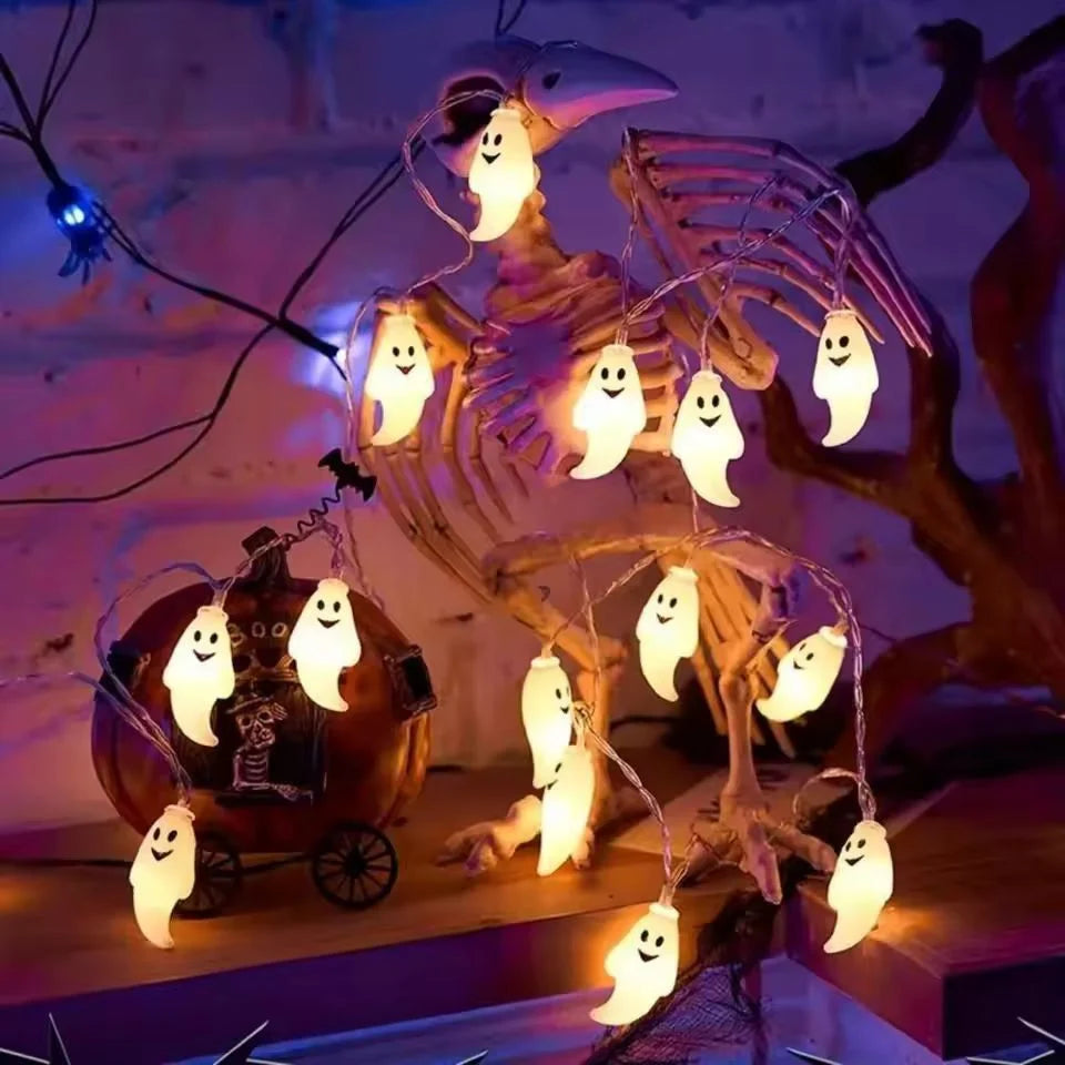 Ghost String Lights Battery-Operated Soft-Diffused LEDs