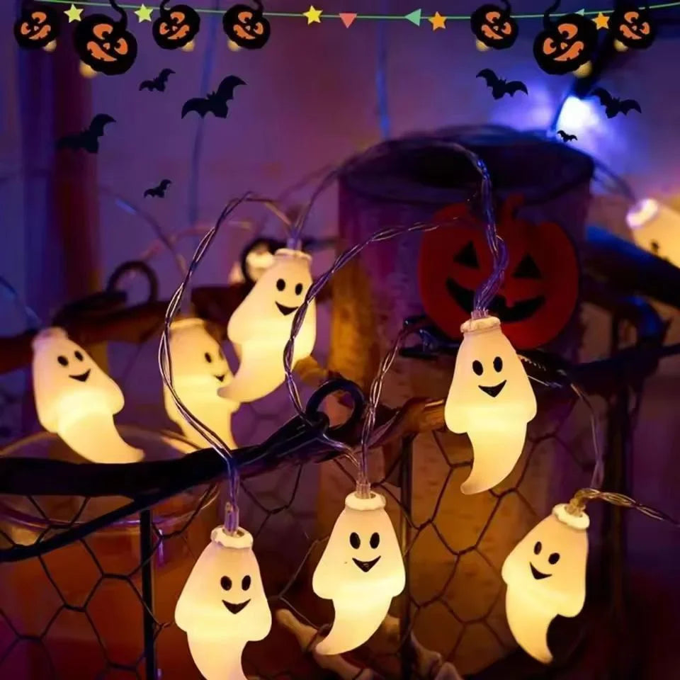 Ghost String Lights Battery-Operated Soft-Diffused LEDs