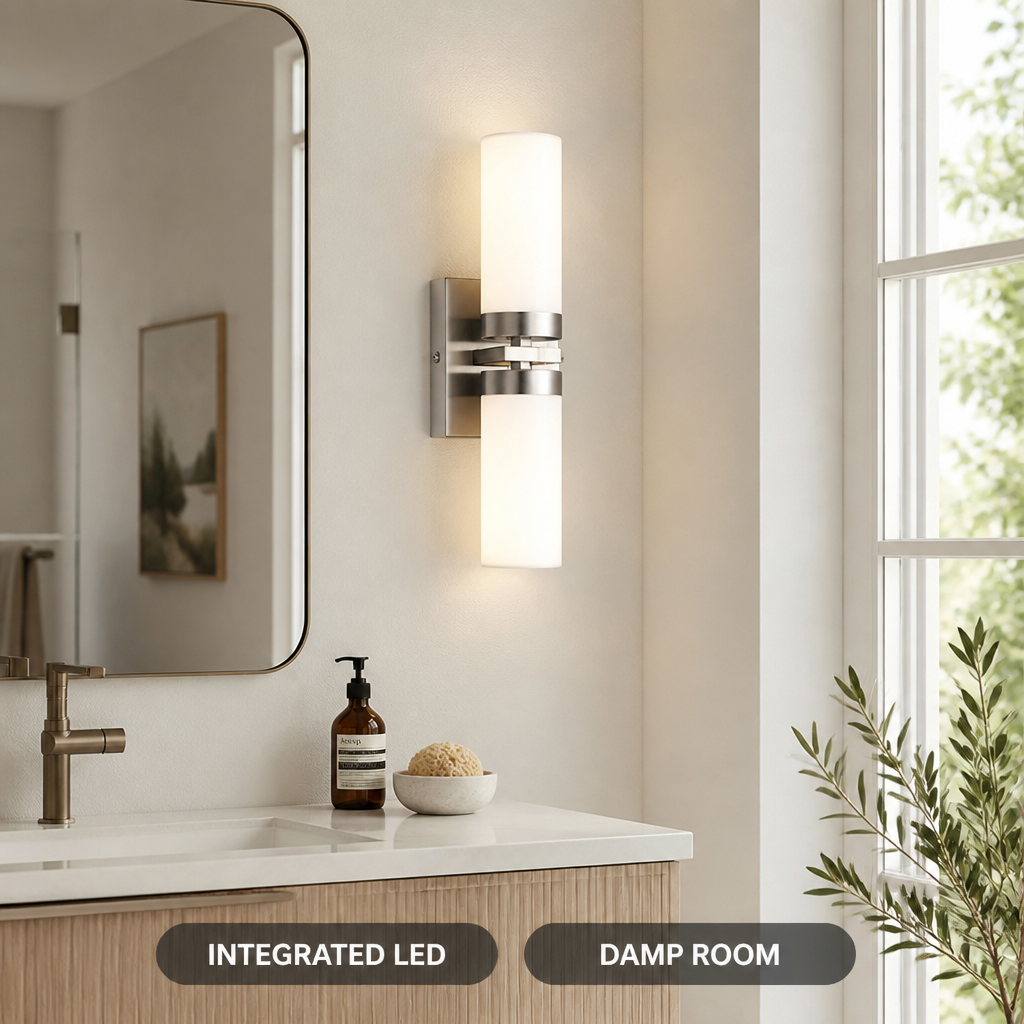 Glass LED Up-Down Wall Sconce