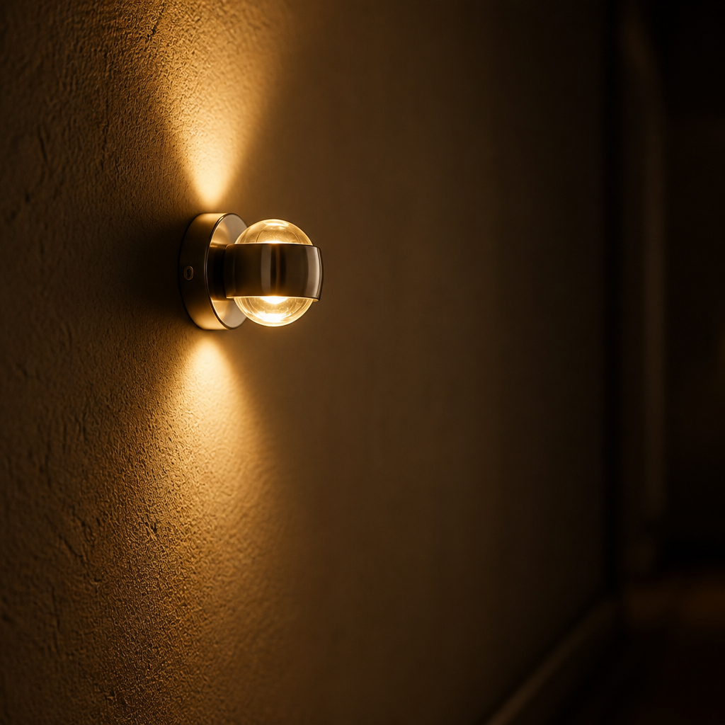 Glass LED Up & Down Wall Sconce