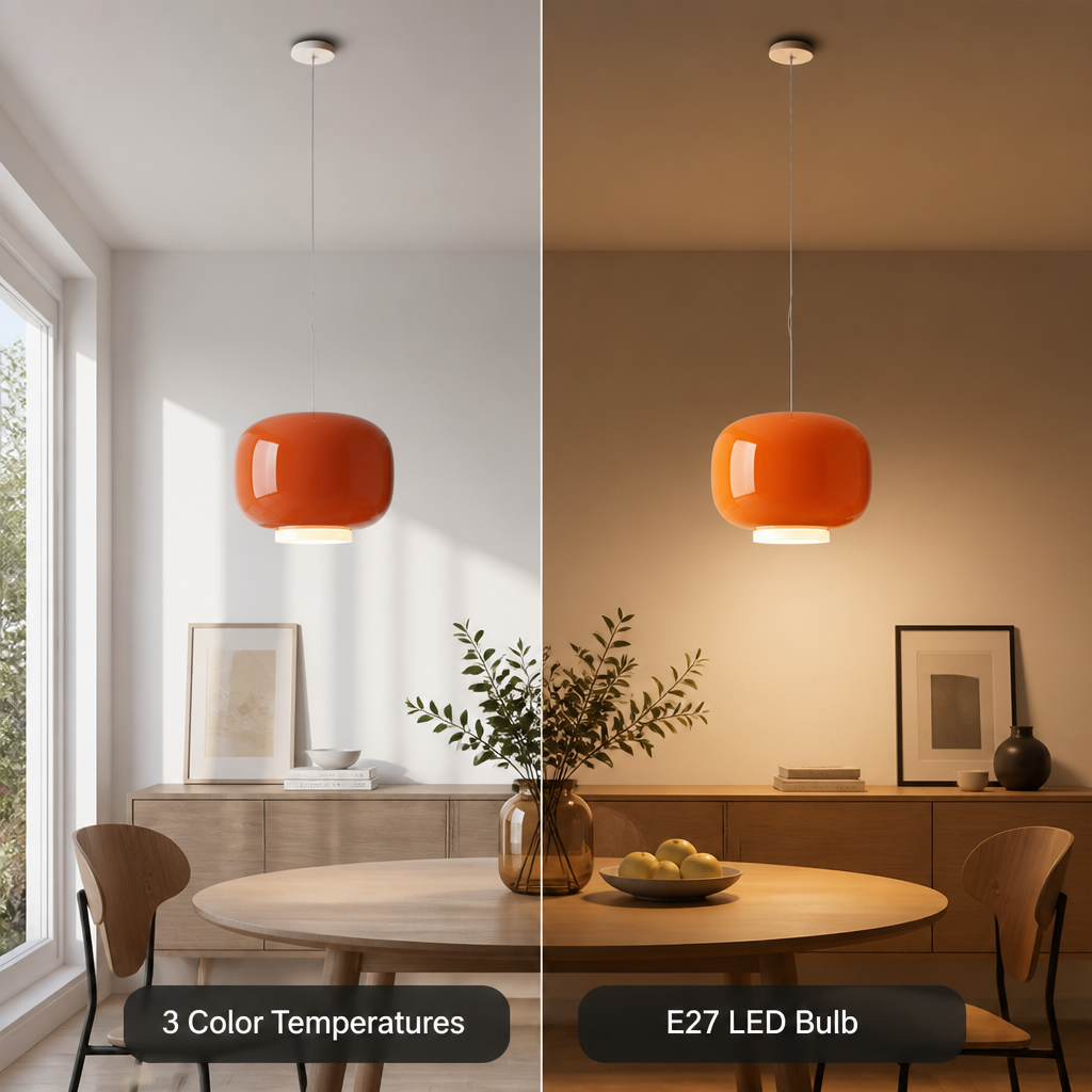 Glass Lantern Pendant Light