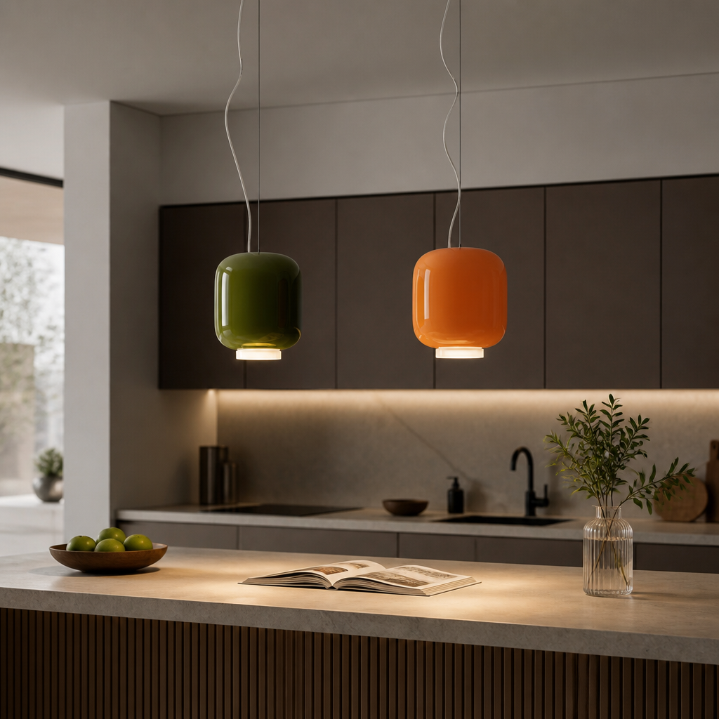Glass Lantern Pendant Light