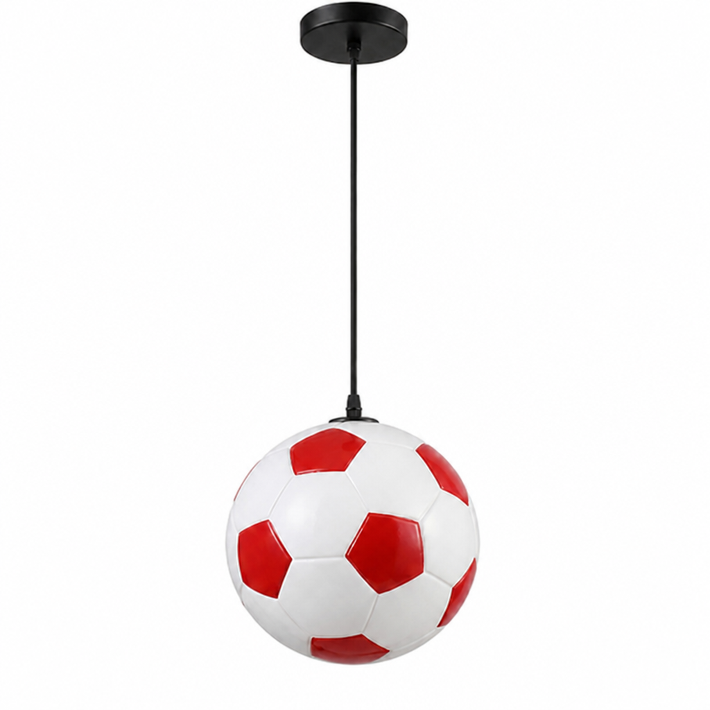 Glass Soccer Ball Pendant Light