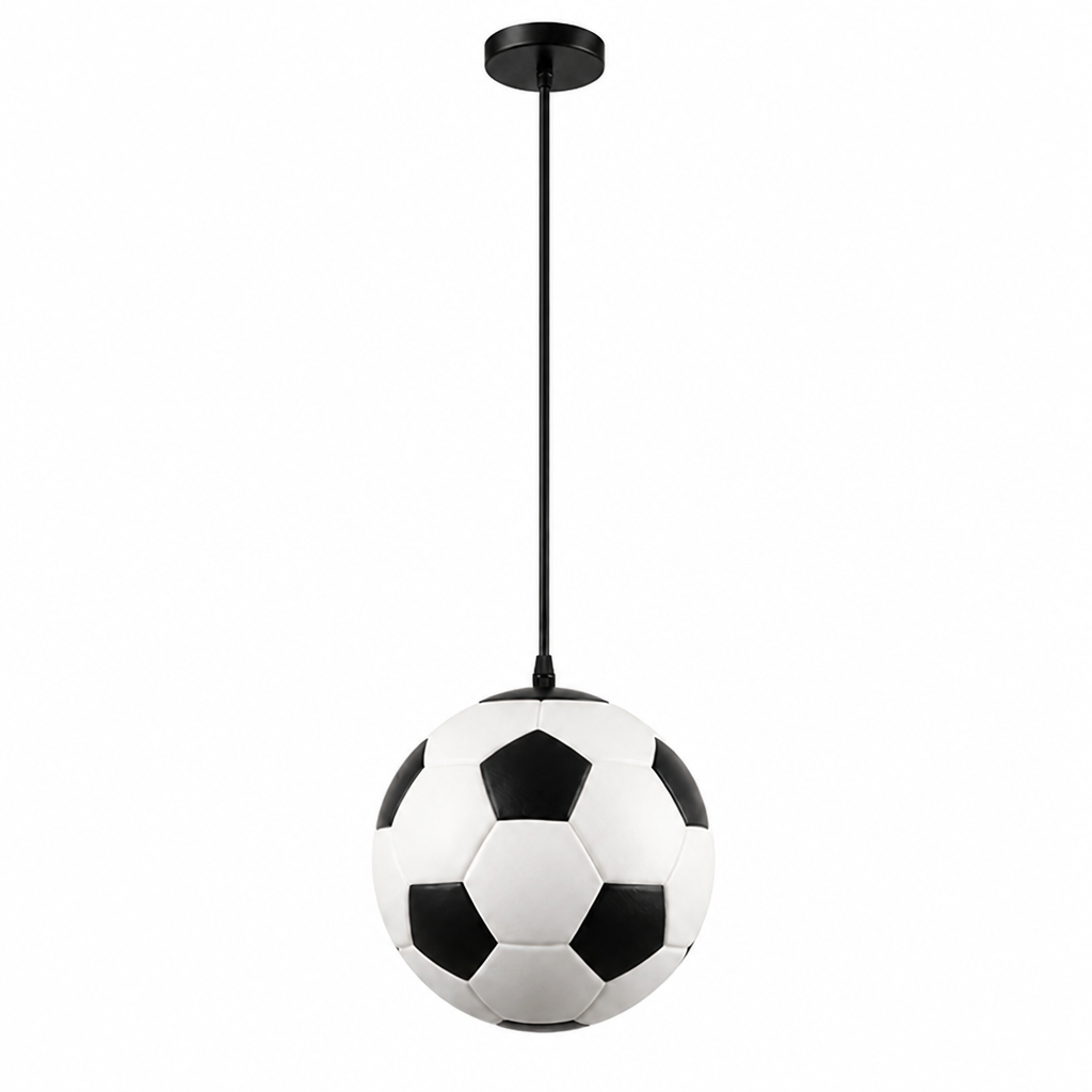 Glass Soccer Ball Pendant Light