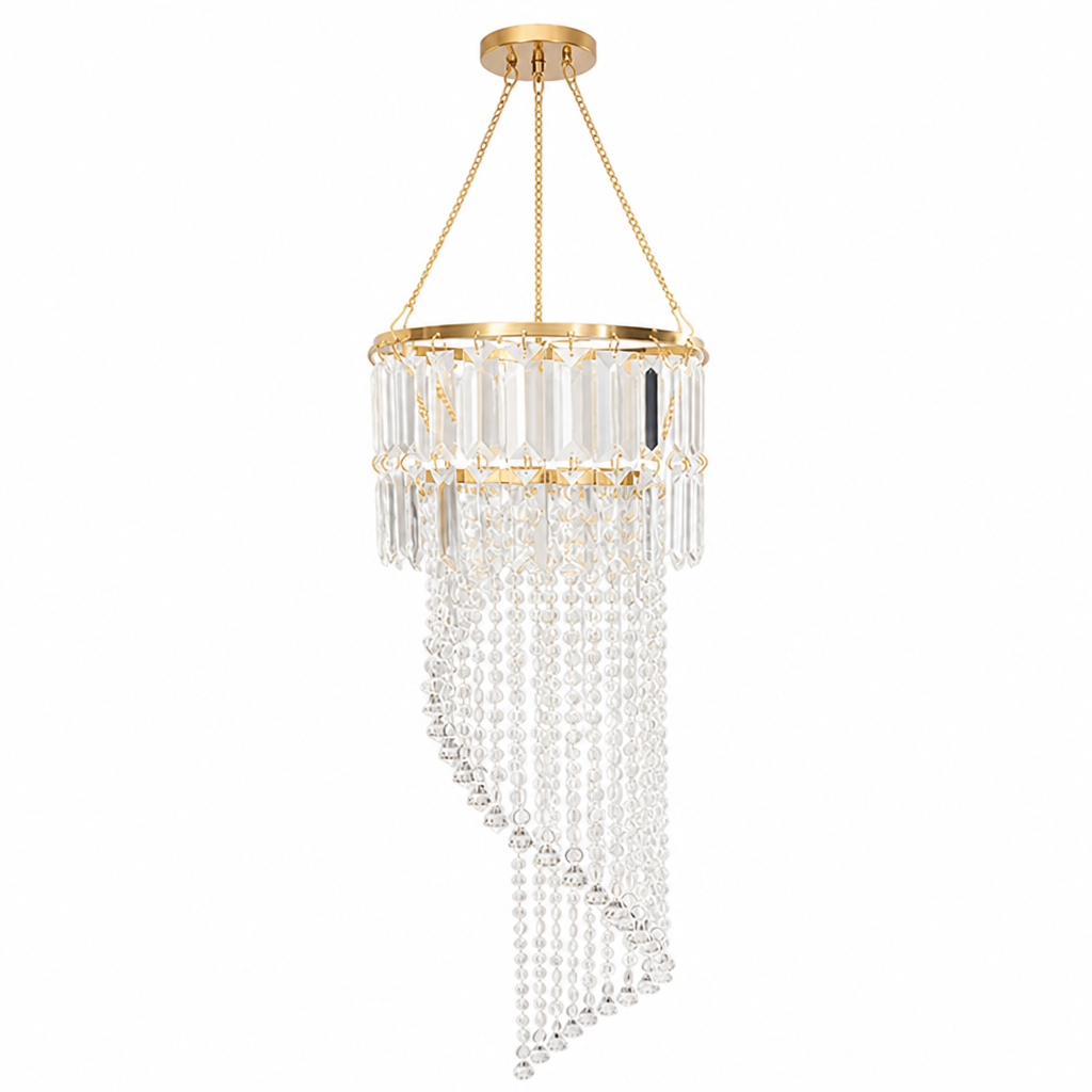 Golden Triangular String Lights