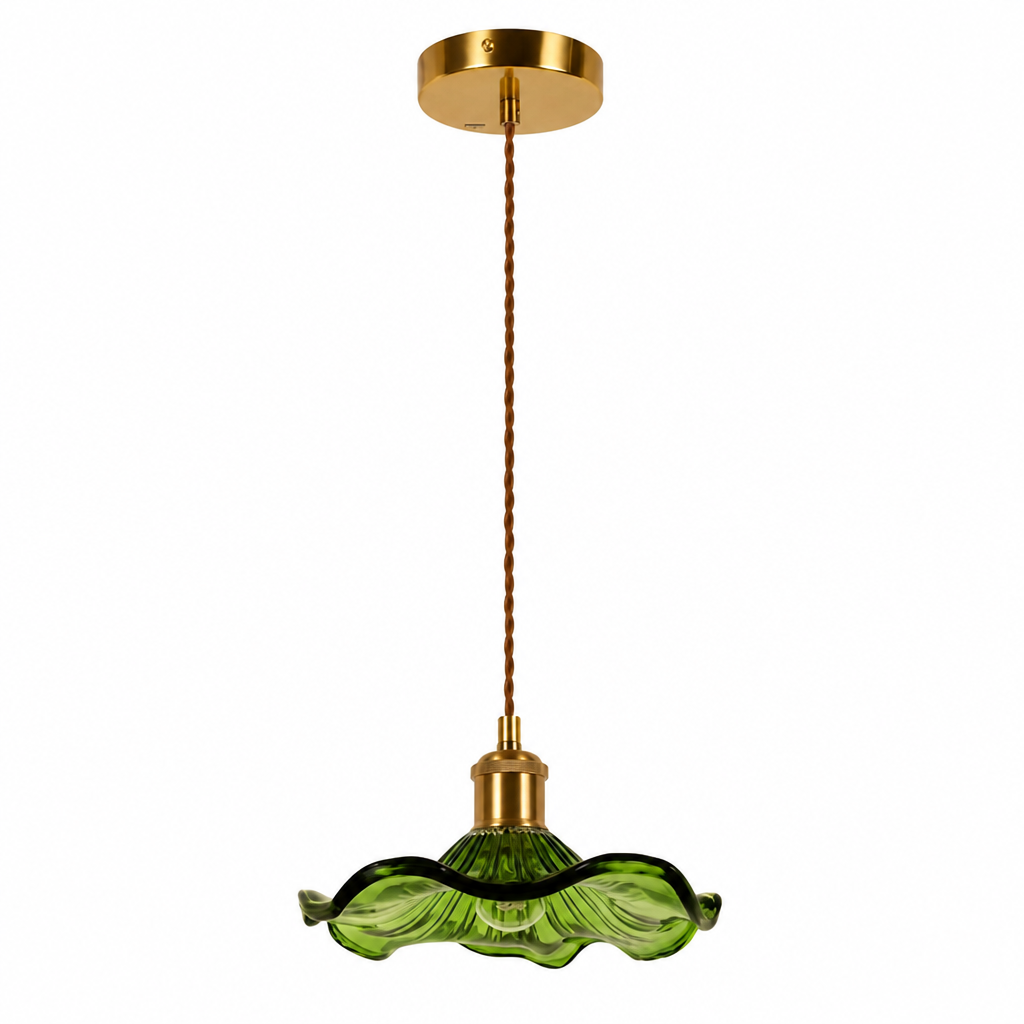 Green Lotus Leaf Pendant Light