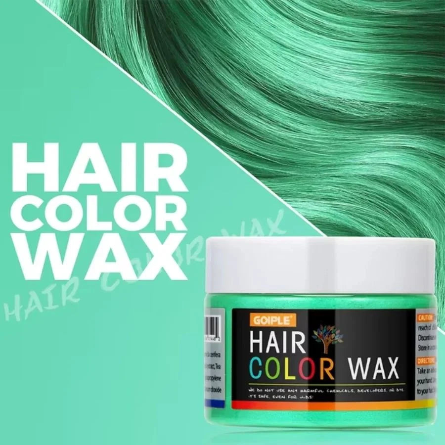 Hair Color Wax Opaque Water-Washable Finger-Apply
