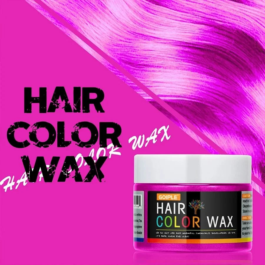 Hair Color Wax Opaque Water-Washable Finger-Apply