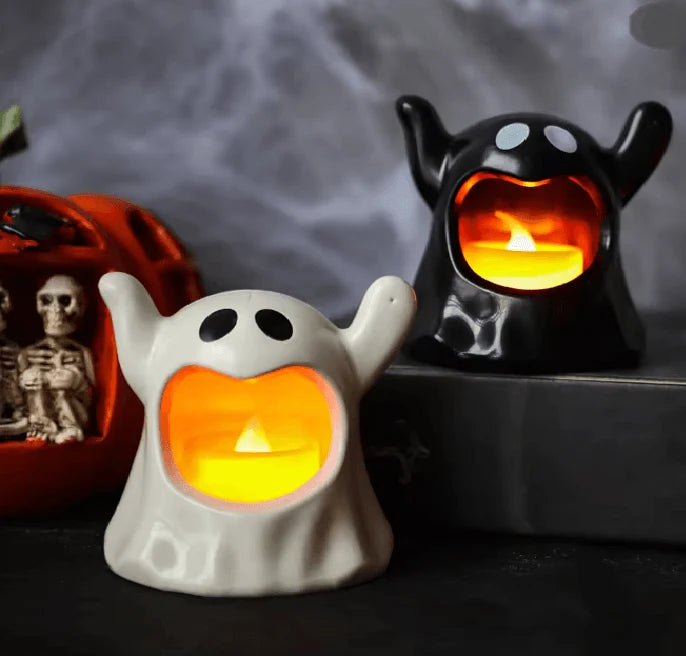 Halloween Ghost LED Light Battery Powered Flameless Flicker