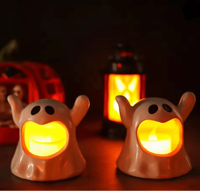 Halloween Ghost LED Light Battery Powered Flameless Flicker