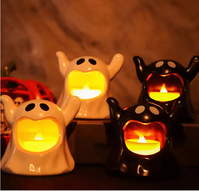 Halloween Ghost LED Light Battery Powered Flameless Flicker