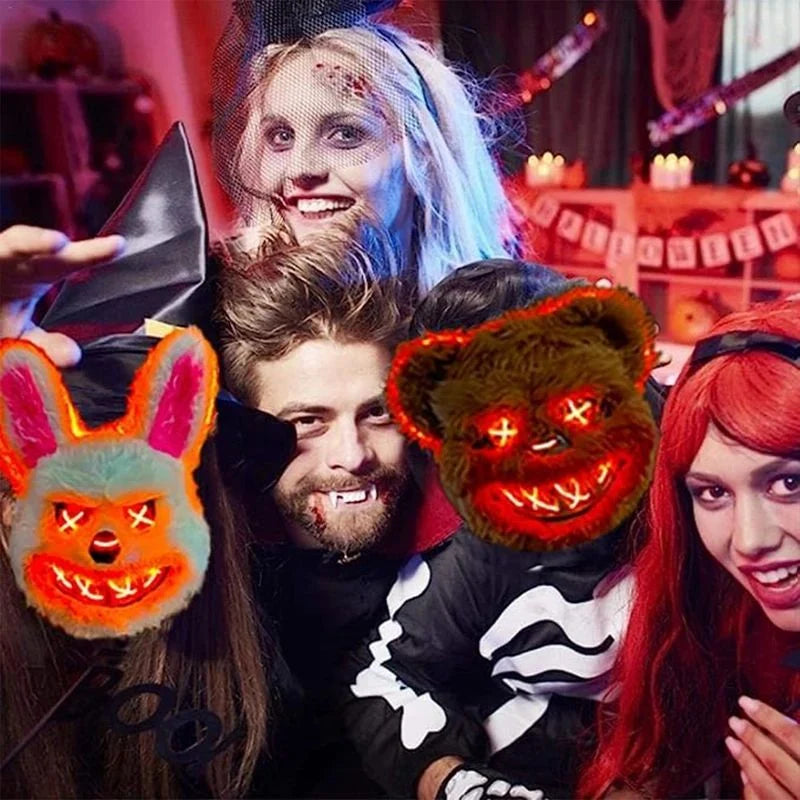 Halloween Mask Glowing LED Eyes Battery Powered