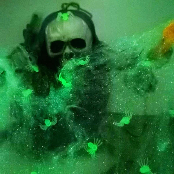 Halloween Spider Decoration Glow-In-The-Dark Multi-Pack