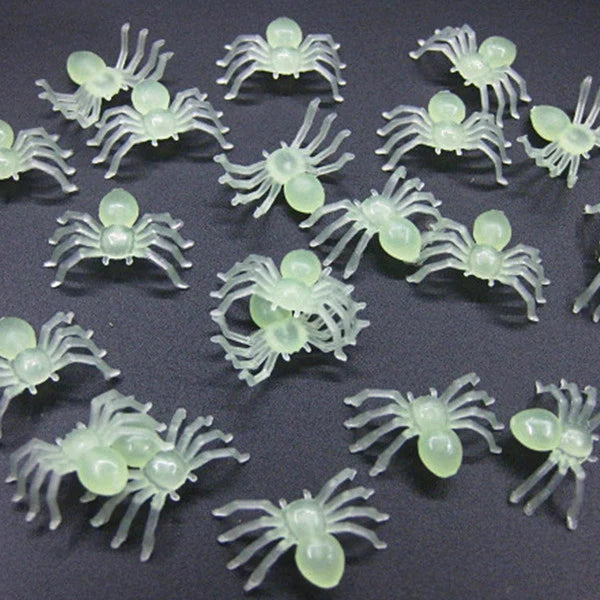 Halloween Spider Decoration Glow-In-The-Dark Multi-Pack