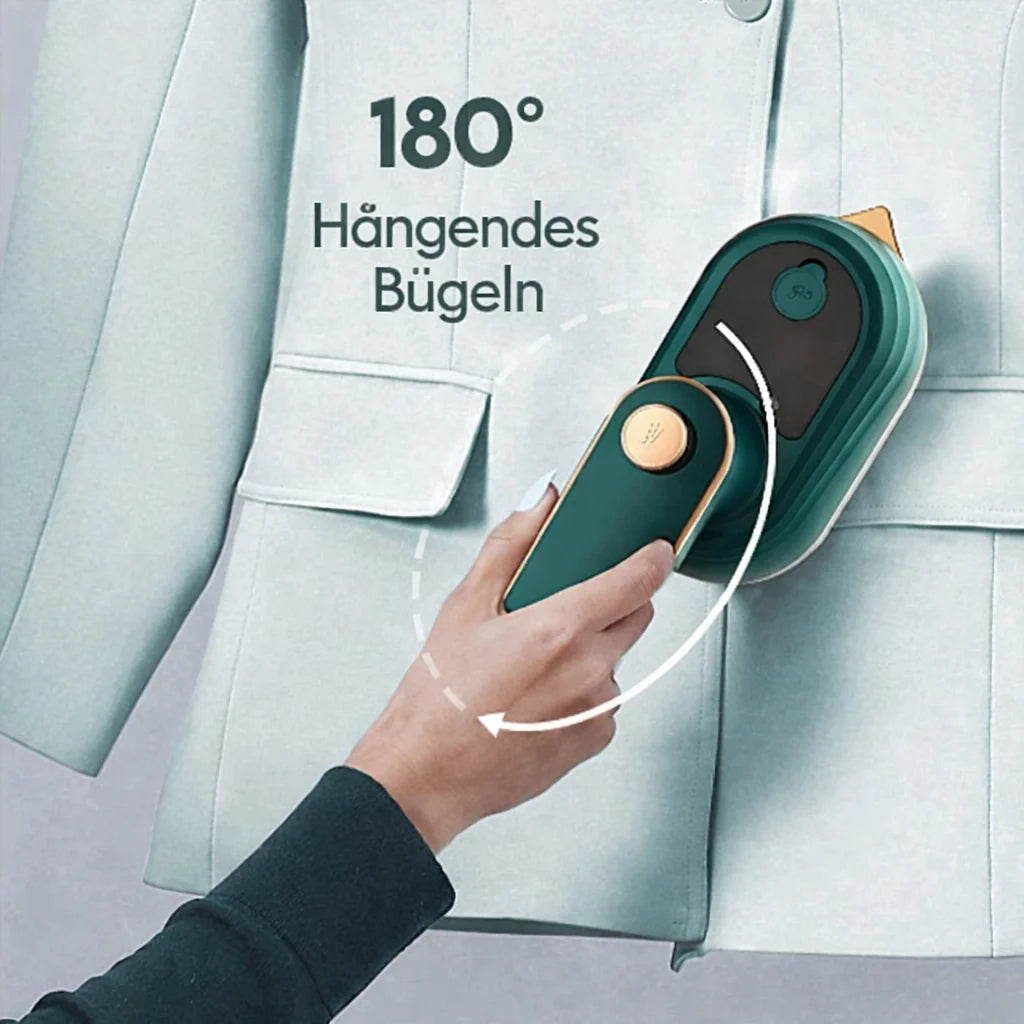 Handheld Garment Steamer Fast-Heat Precision Tip & Metal Soleplate