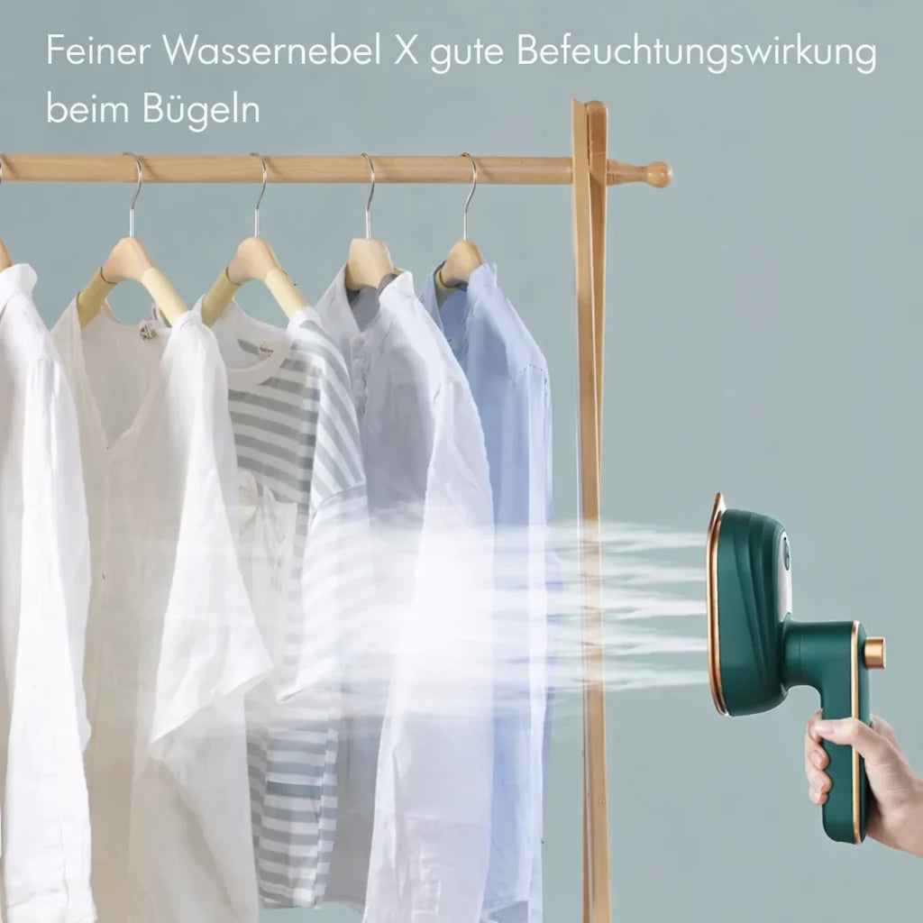 Handheld Garment Steamer Fast-Heat Precision Tip & Metal Soleplate