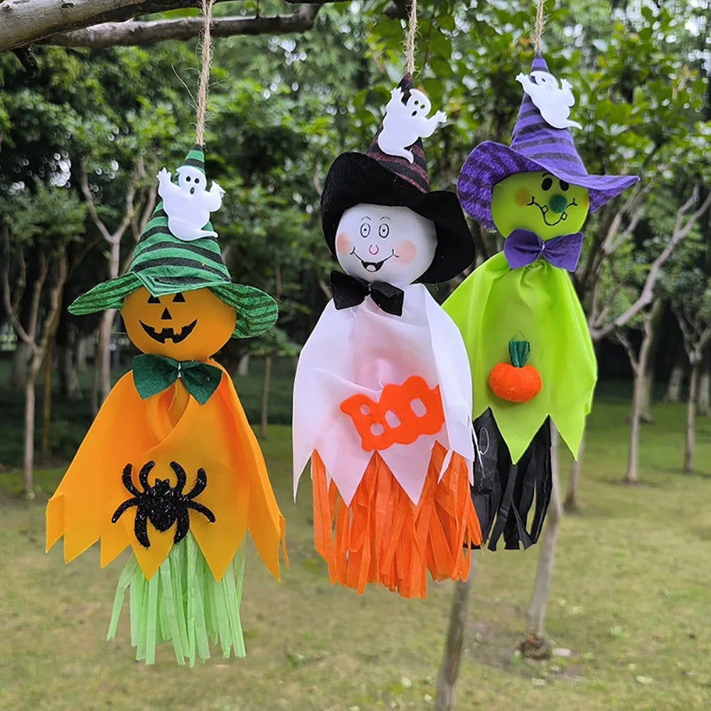 Hanging Ghost Decoration Cotton-Filled Ready To Hang