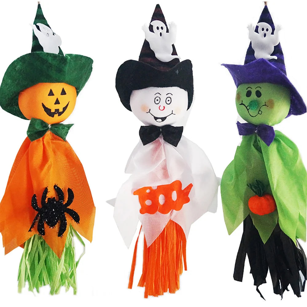 Hanging Ghost Decoration Cotton-Filled Ready To Hang