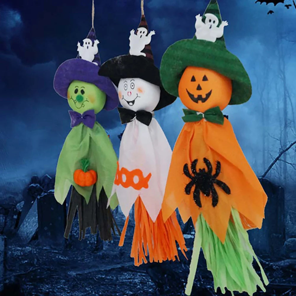 Hanging Ghost Decoration Cotton-Filled Ready To Hang