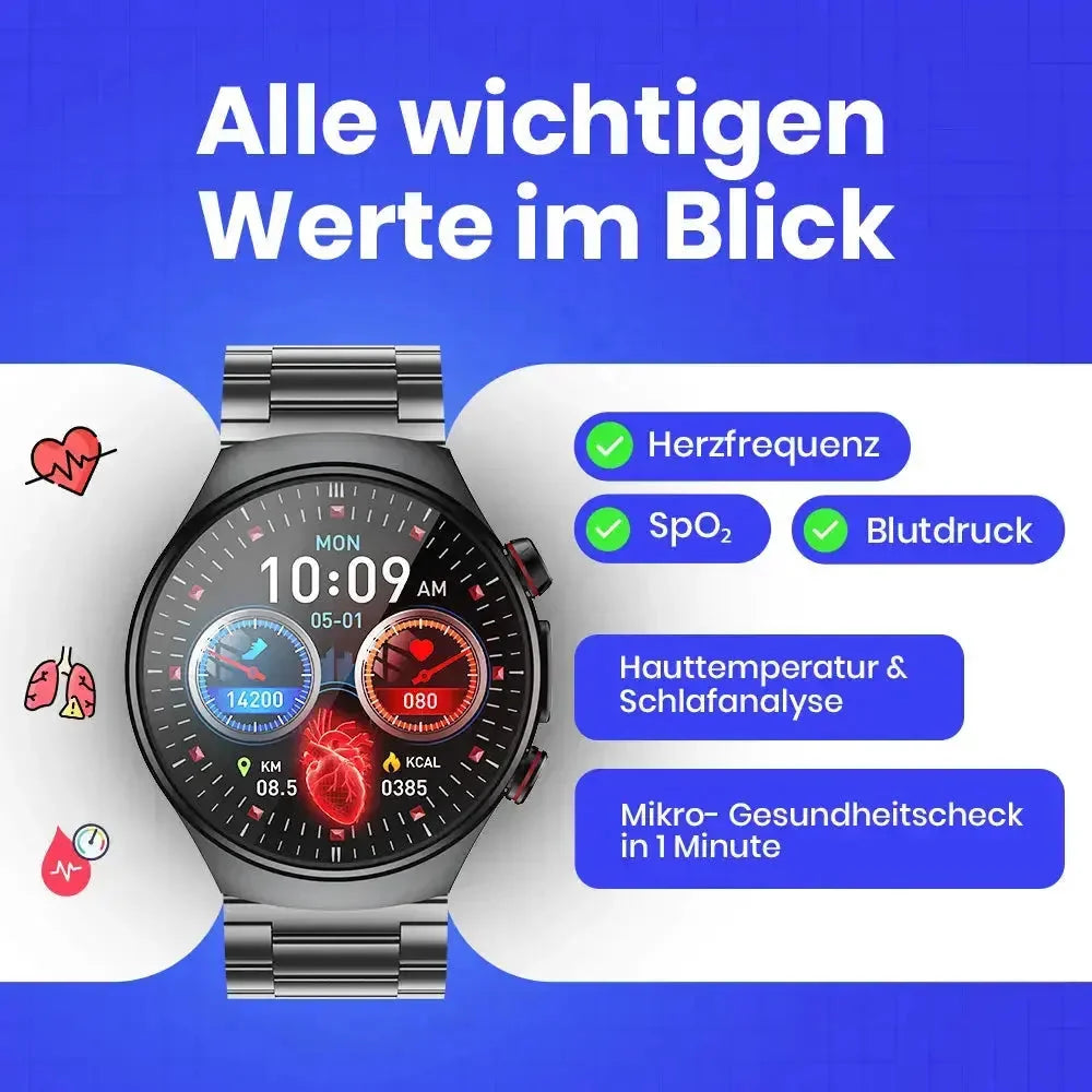 Health Watch ECG AI Trend Analysis 7-Day Battery