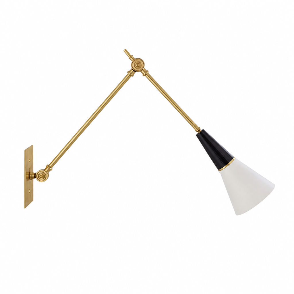 Industrial Copper LED Foldable Arm Wall Sconce