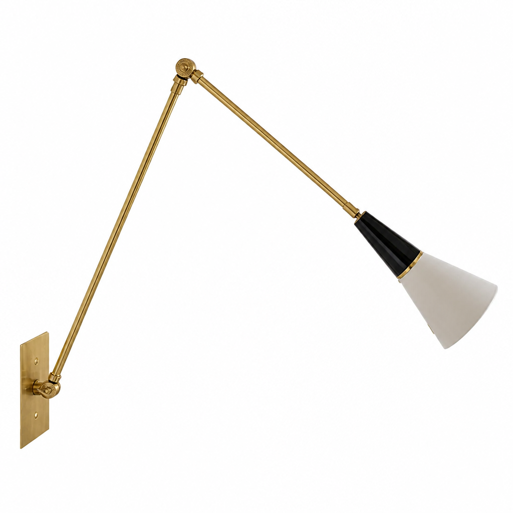 Industrial Copper LED Foldable Arm Wall Sconce