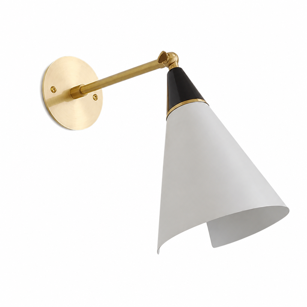 Industrial Copper LED Foldable Arm Wall Sconce