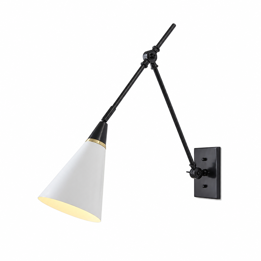 Industrial Copper LED Foldable Arm Wall Sconce