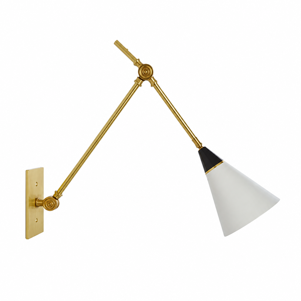 Industrial Copper LED Foldable Arm Wall Sconce