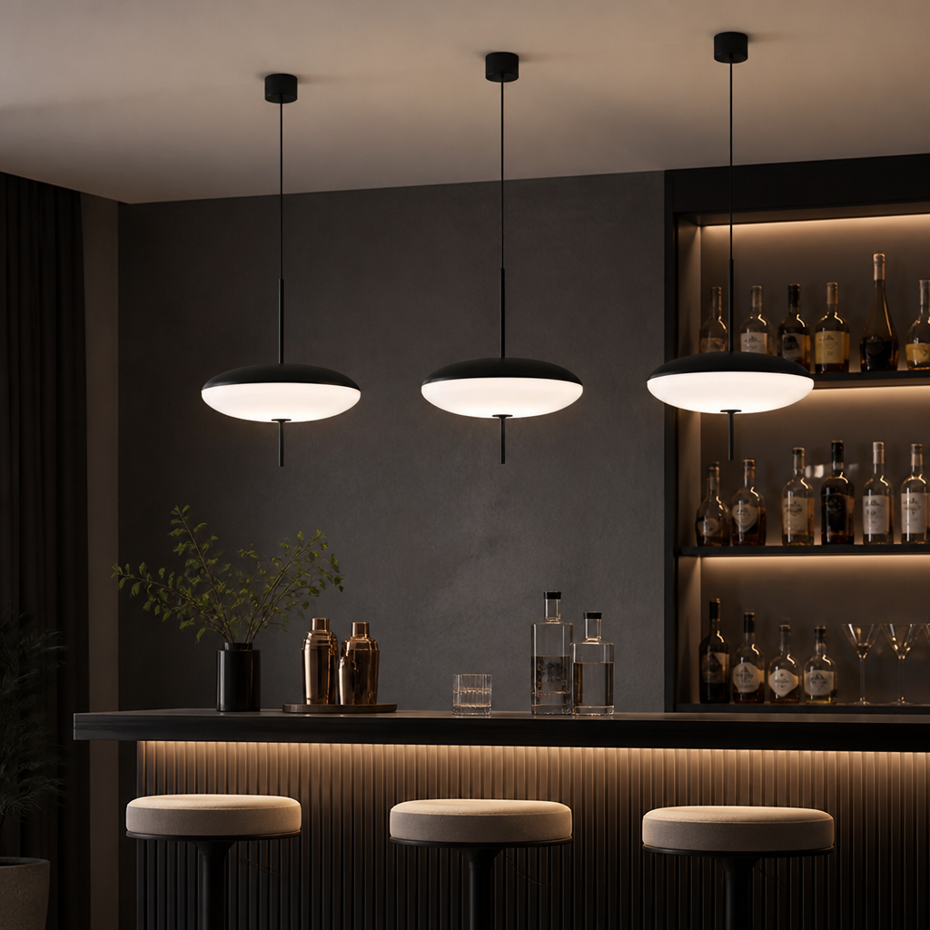 Industrial Iron Dome Pendant Light