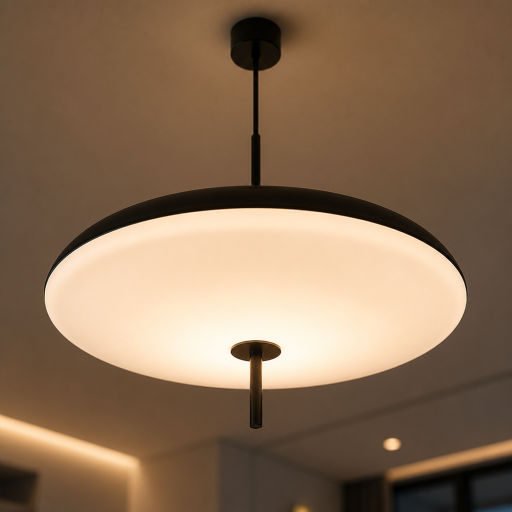 Industrial Iron Dome Pendant Light