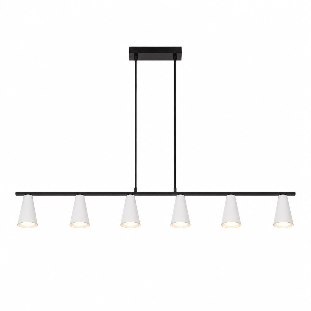 Industrial Metal 6-Light Chandelier