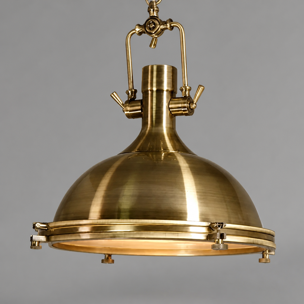Industrial Metal LED Eye-Safe Pendant Light