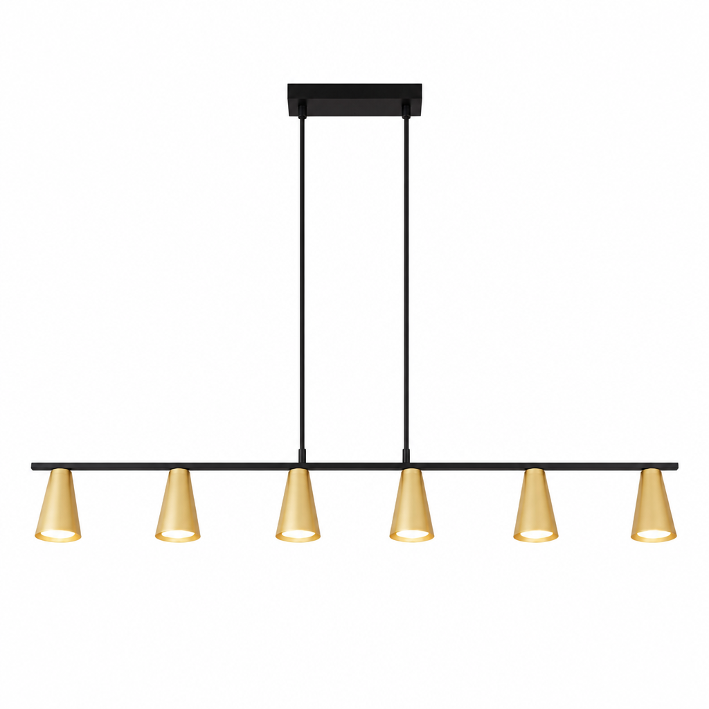 Industrial Metal Linear Pendant Light