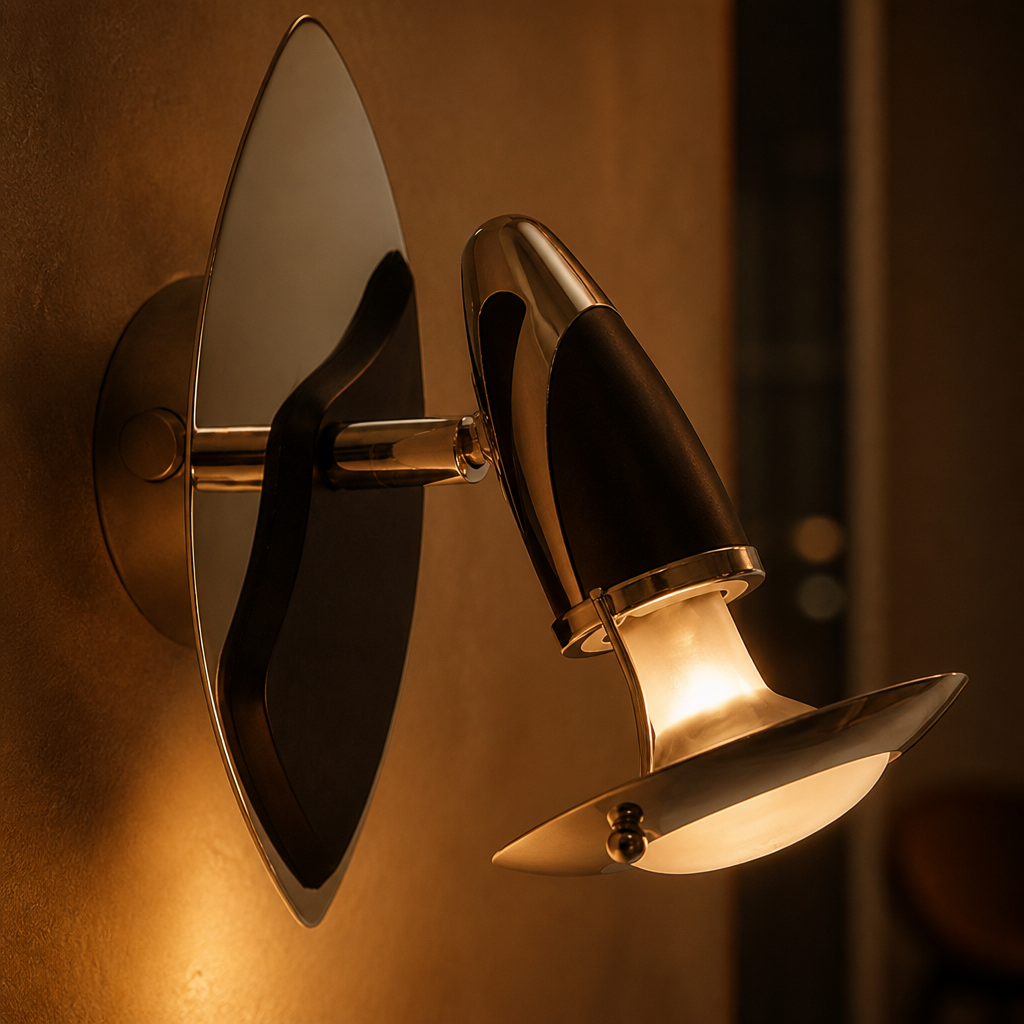 Industrial Silvery Black Swivel Wall Sconce