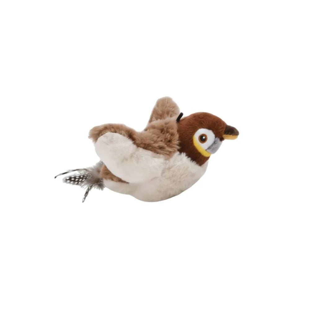 Interactive Cat Toy Lifelike Wings & Bird Sounds USB Rechargeable