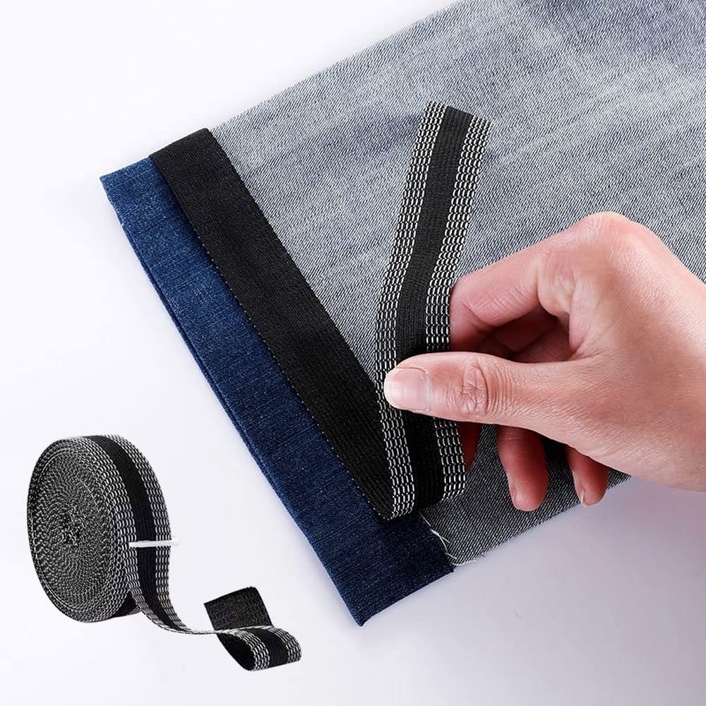 Iron-On Hem Tape Self-Adhesive Cotton No-Sew