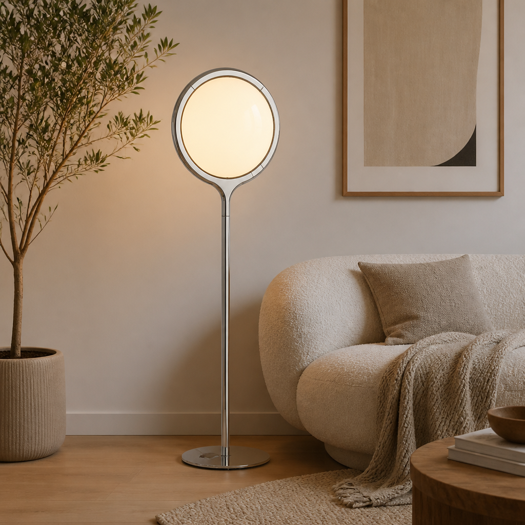 Japanese Acrylic LED Ball Floor Lamp