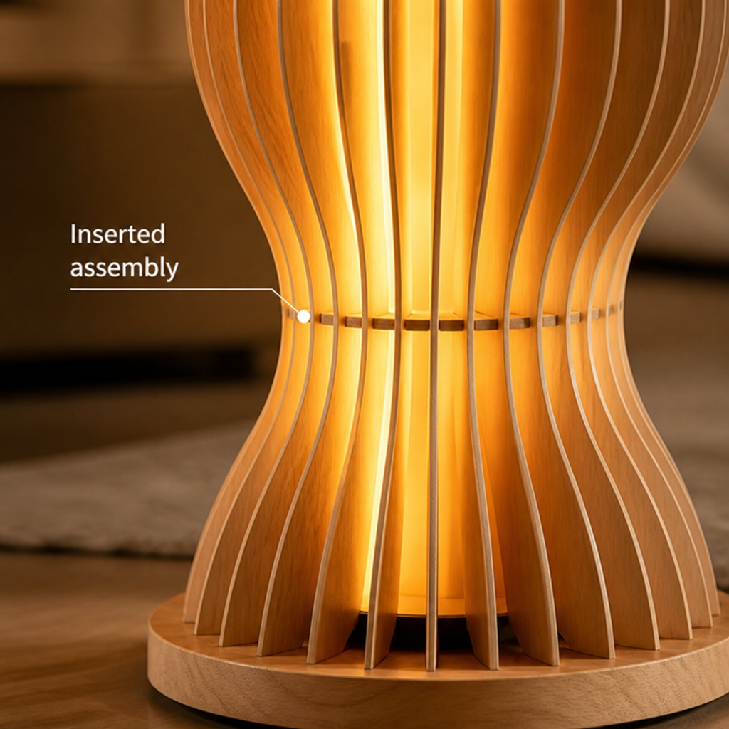 Japanese Grass-Skirt LED Floor Lamp