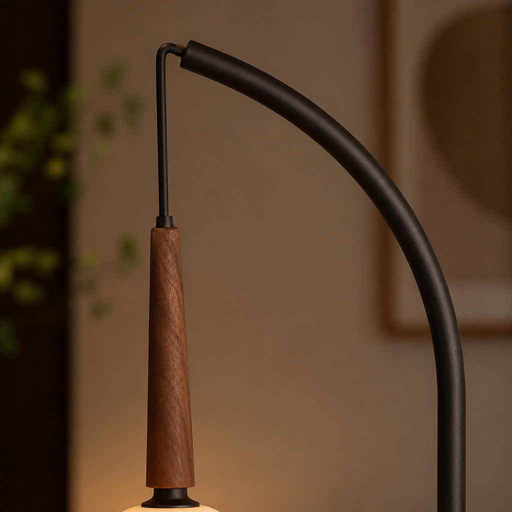 Japanese LED Pumpkin Shade Floor Lamp
