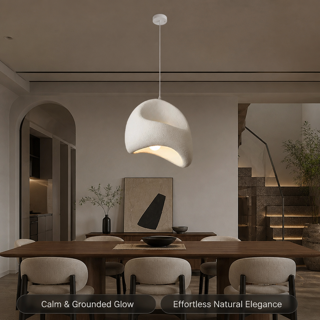 Japanese Resin Irregular Pendant Light