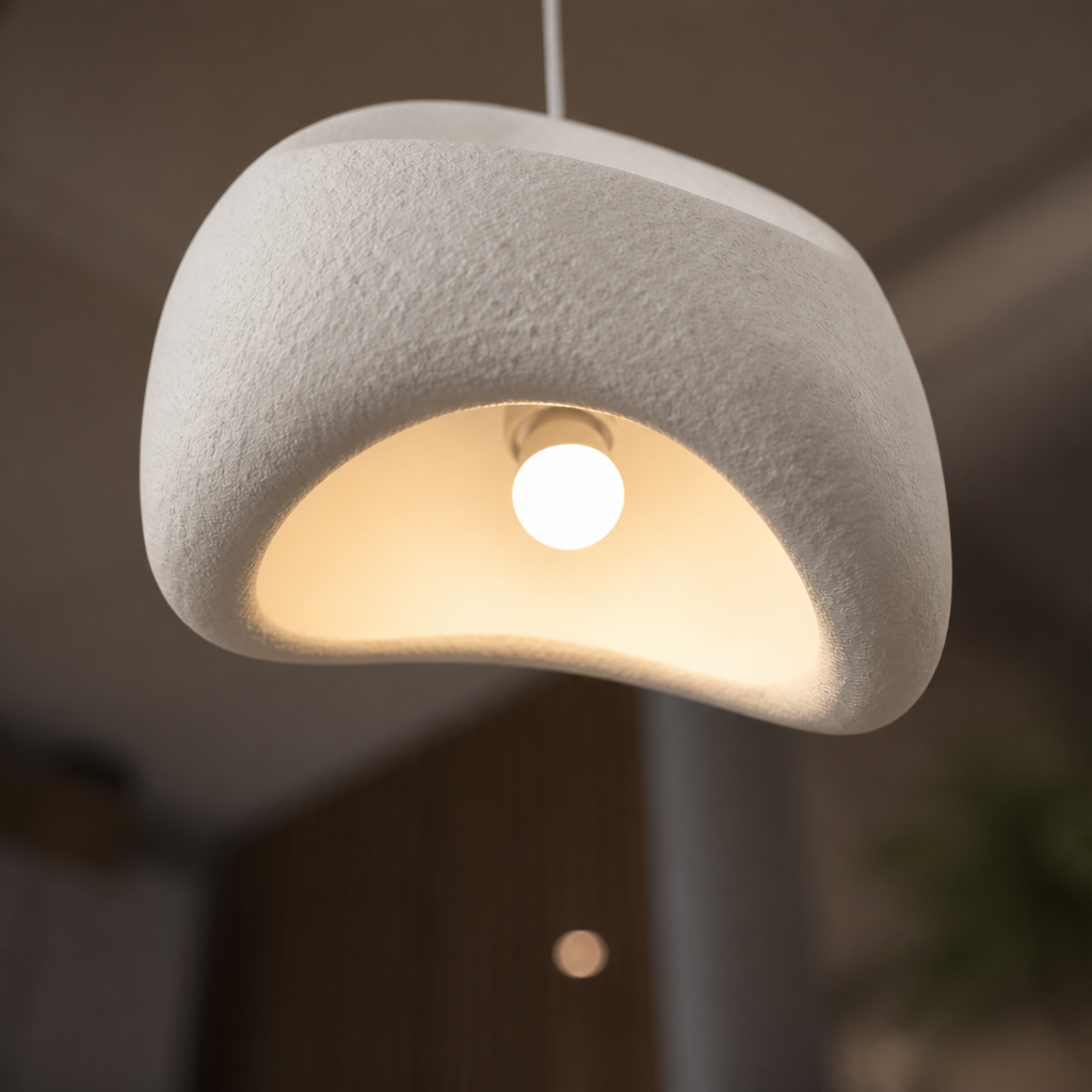 Japanese Resin Irregular Pendant Light