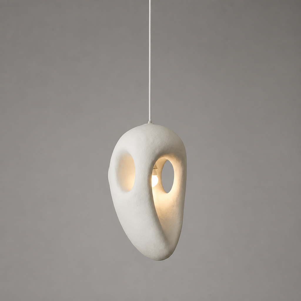 Japanese Resin Irregular Pendant Light