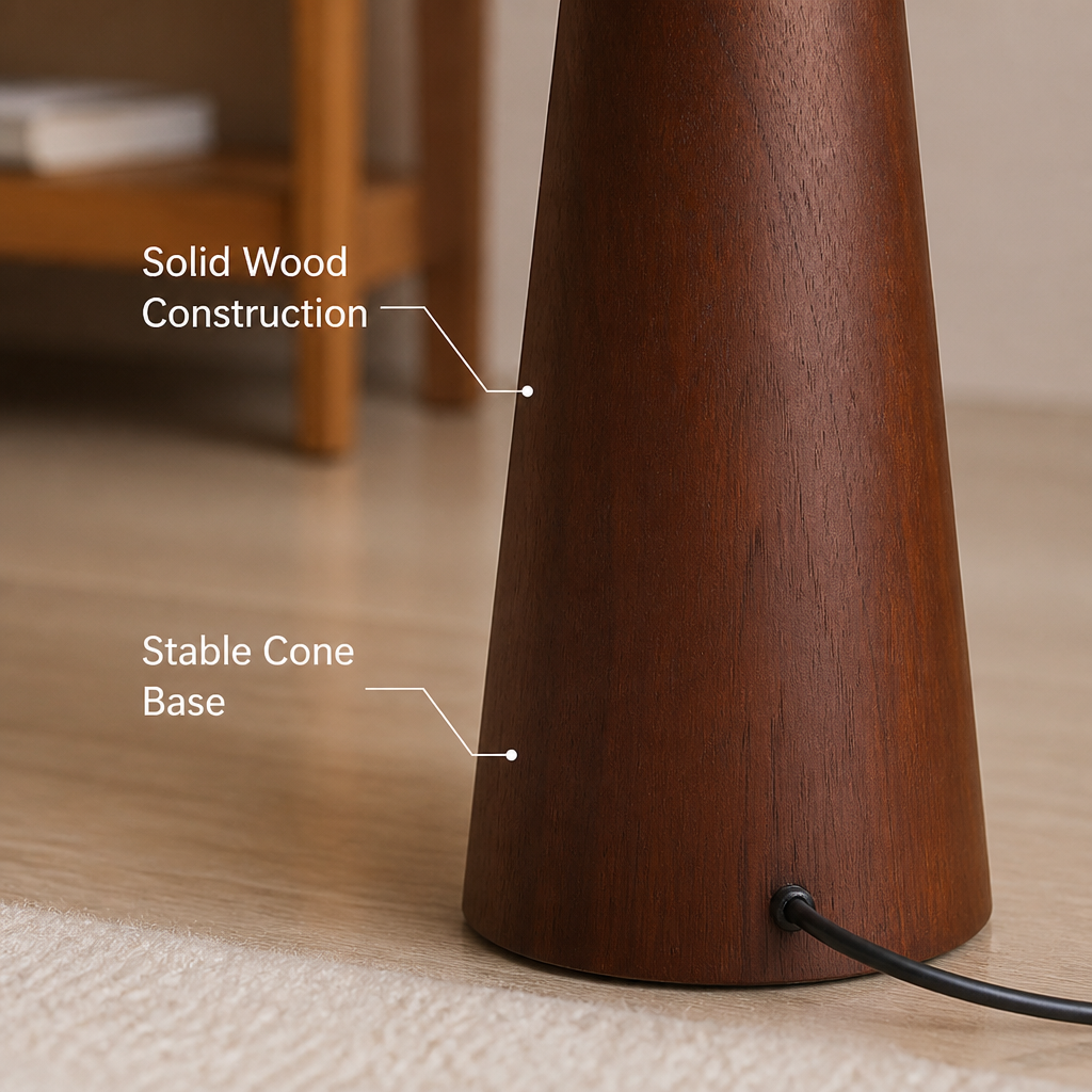 Japanese Solid Wood Floor Lamp