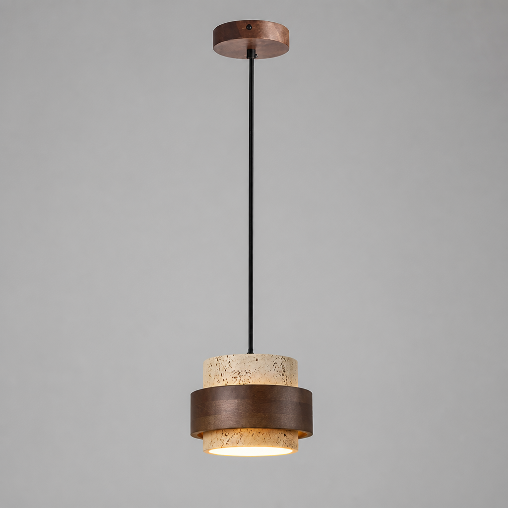Japanese Stone LED Adjustable Bar Pendant Light