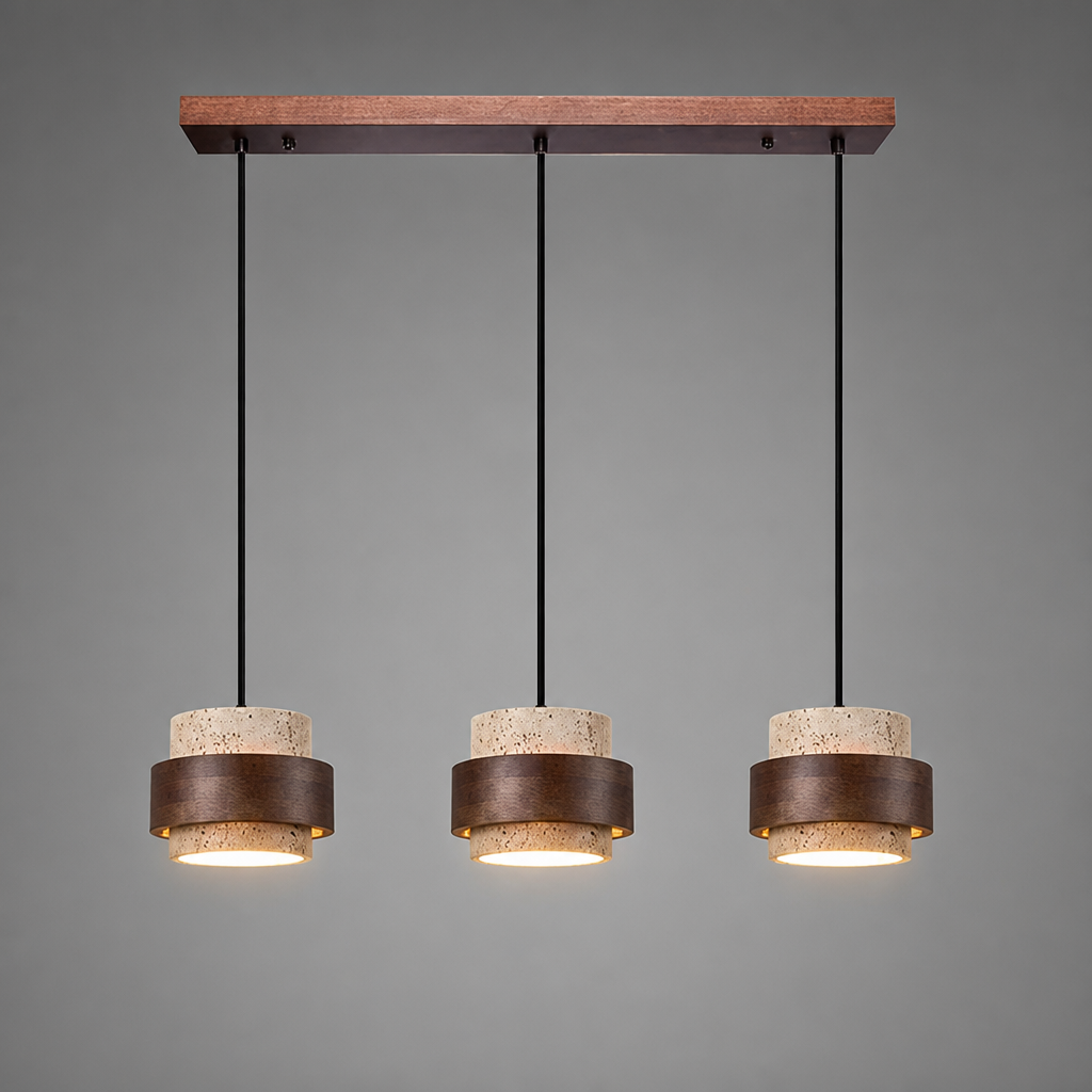 Japanese Stone LED Pendant Light