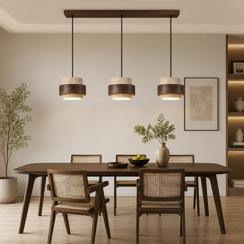 Japanese Stone LED Pendant Light