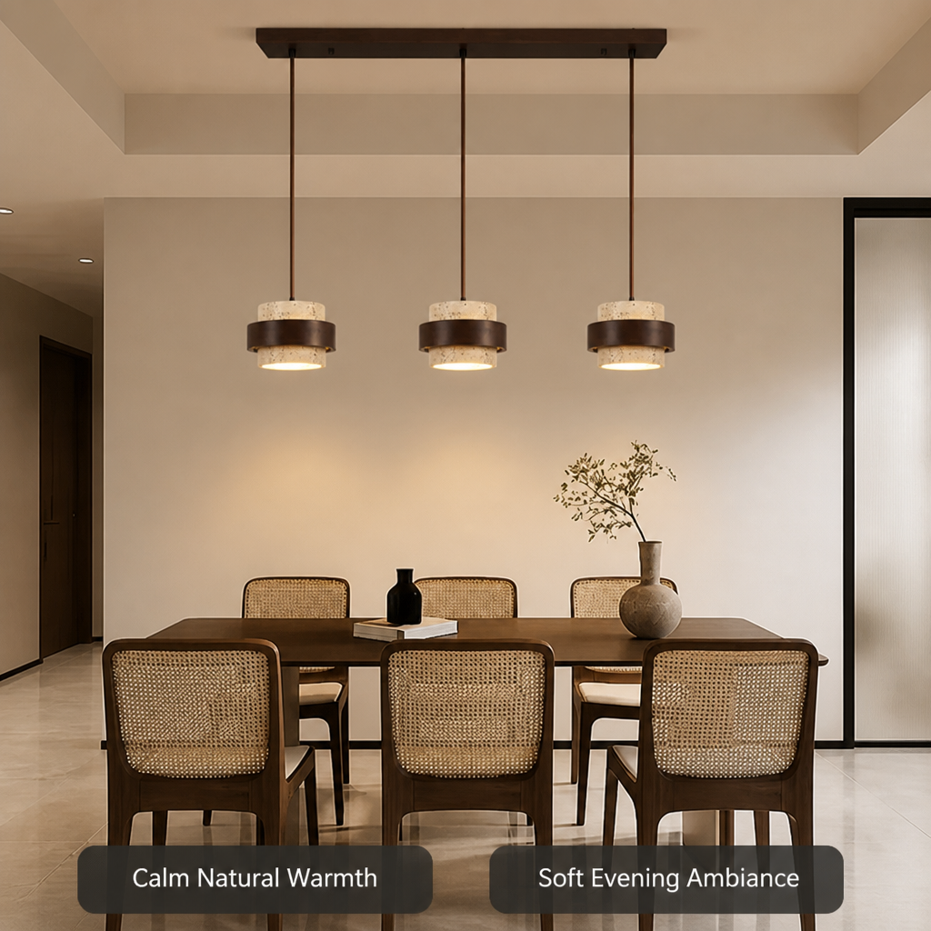 Japanese Stone LED Pendant Light