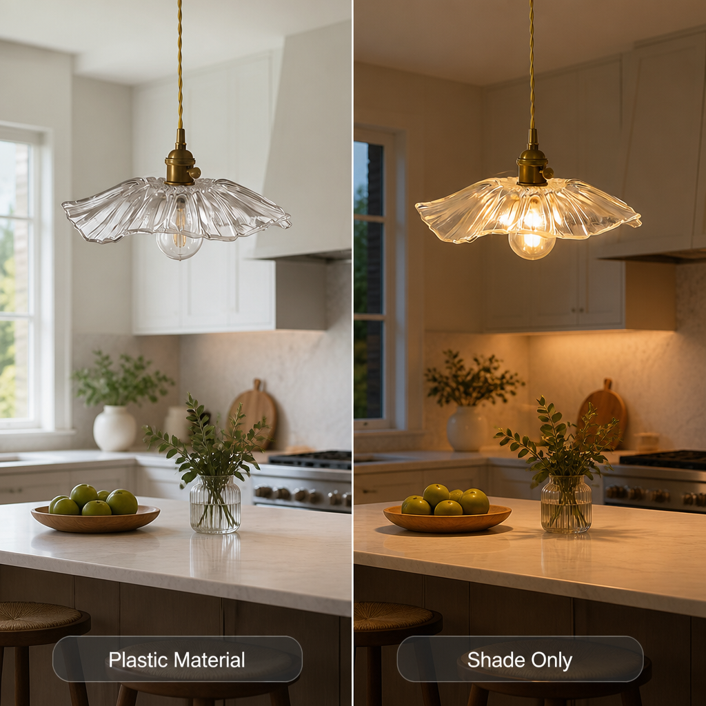 Japanese Transparent Lantern Pendant Light